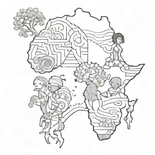 Africa And Peace And Kids