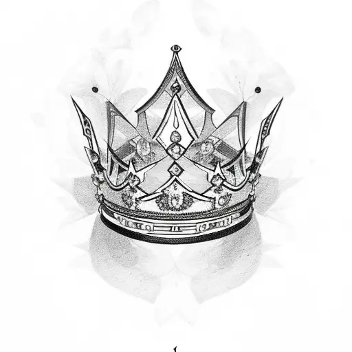 Queens Crown With Flowers