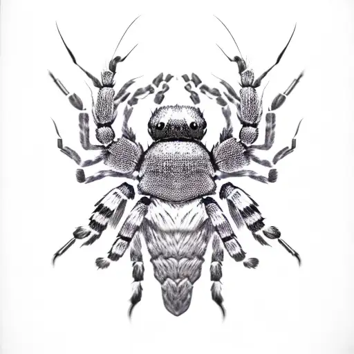 Purple Tarantula Spider From Warrior Skull