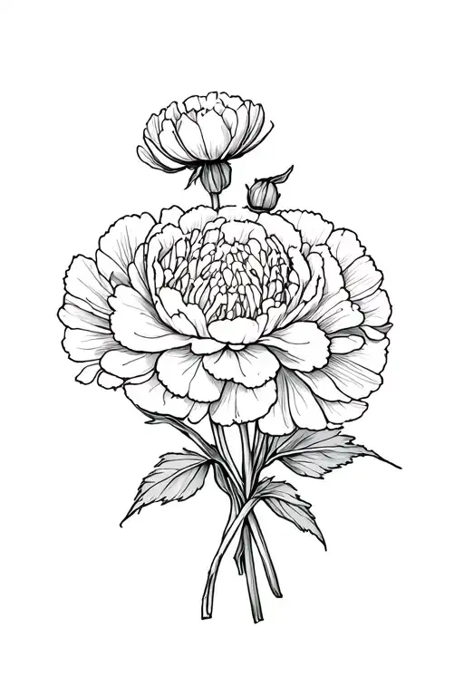 Fine Line Carnation Bouquet