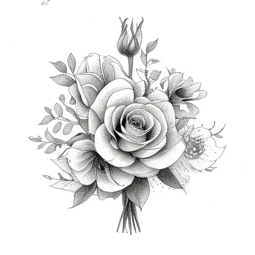 November May And July Birth Flower Bouquet