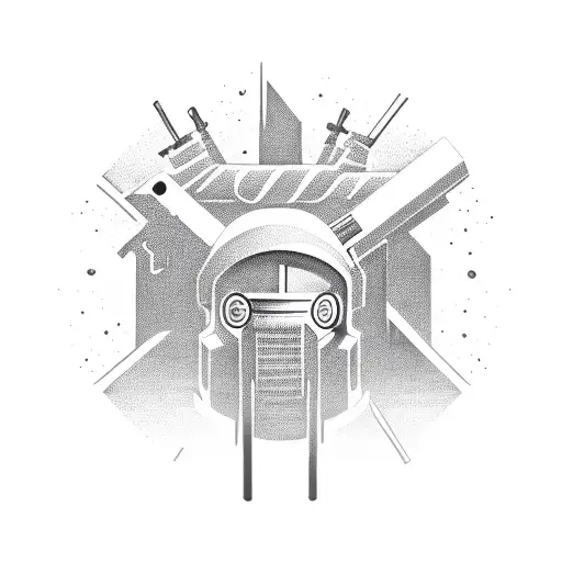 Combine Gun And Money Elements To Create A Unique Hooded Character Representing Power And Wealth