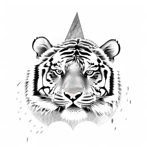 Tiger With Lightning