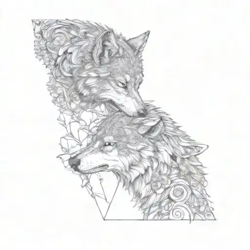 Two Wolves In Love You