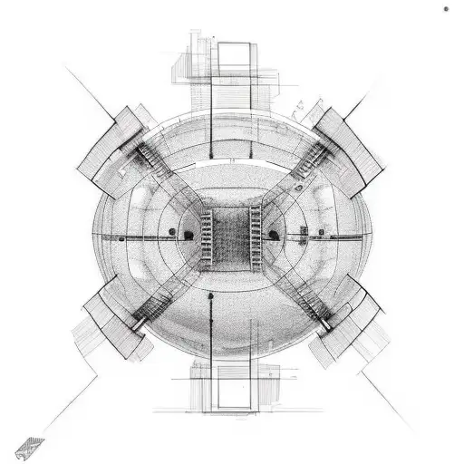 Incorporate A Football Field And A Track Lane Into A Cohesive Tattoo Design