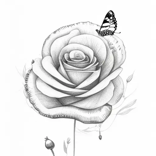 Butterfly Poppy Flower Rose