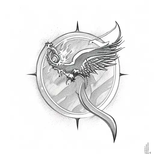 Sword And Fire Phoenix