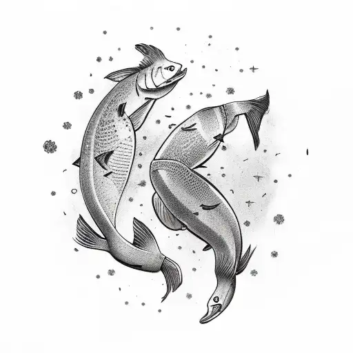 Unalome With Cancer And Pisces