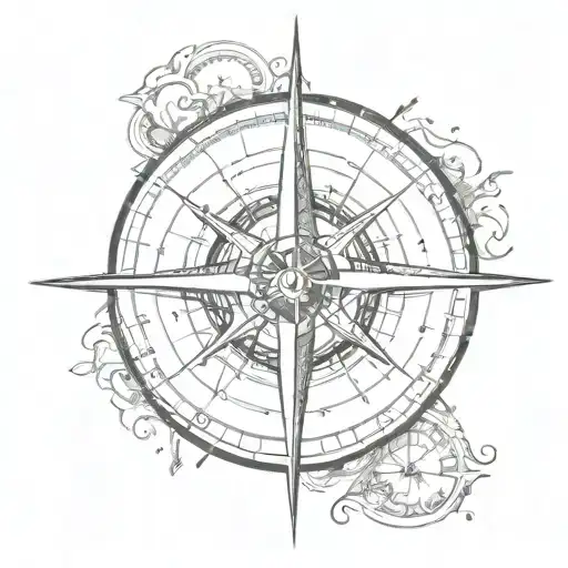 Compass With Sun And Moomln