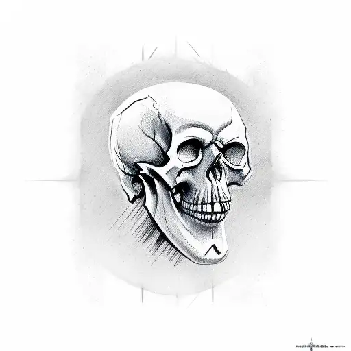 King Chess Piece As Skull