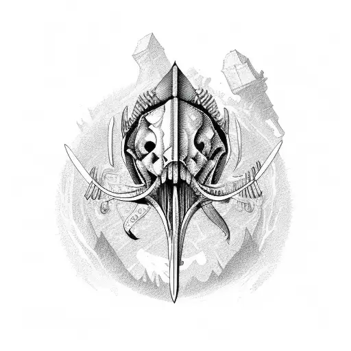 Skeleton Of Swordfish