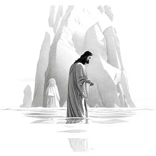 A Modern Interpretation Of Jesus Walking On Water In The Sea Of Galilee