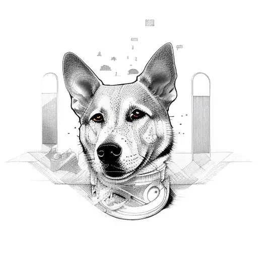 Dog In Shape Of An Ar