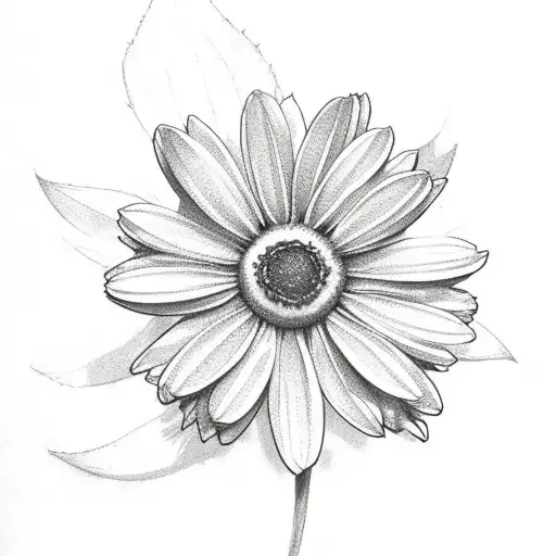 Peach And Daisy Flower