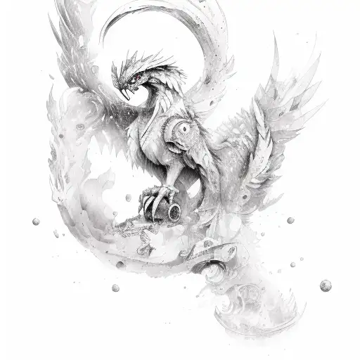 Aquarel Like Phoenix