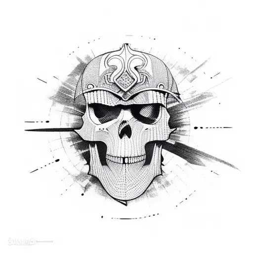 Samurai Skull Clock