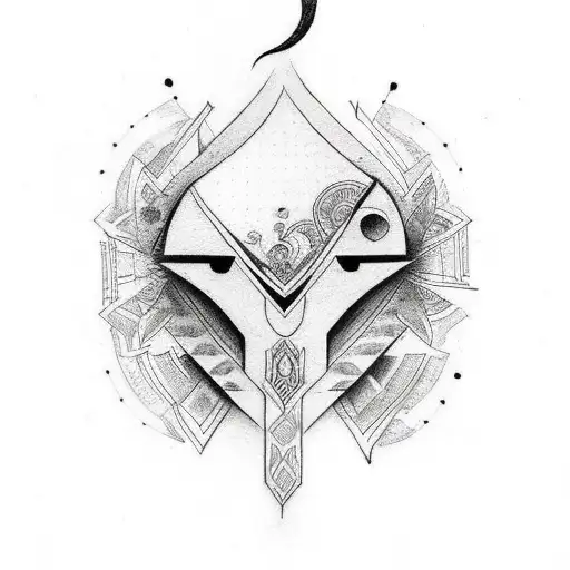 Tribal Tattoo With Space For Song Lyrics