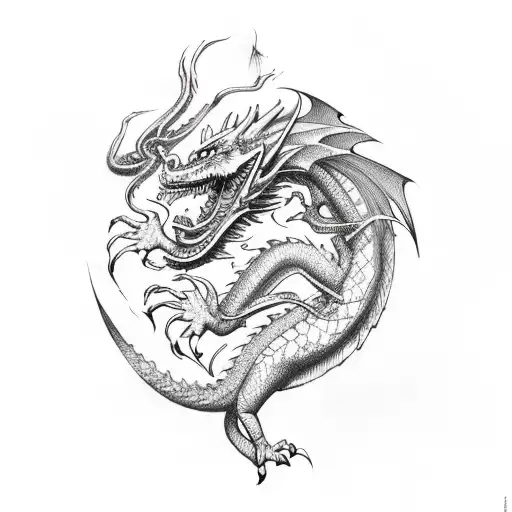 Dragon With Bible Verse