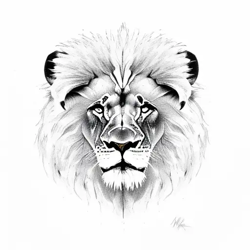 Lion With The Name Monica On It