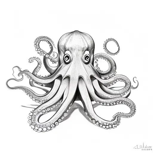 Octopus Wrapped Around A Strip Pole