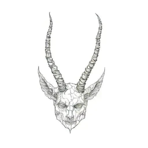 Human Dark Figure With Horns