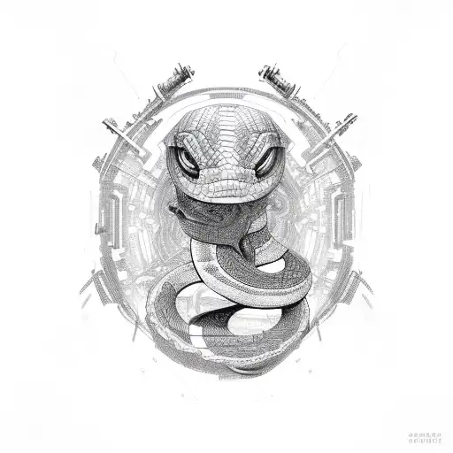 Cybersigil Styled Snake