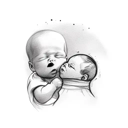 A Woman Is Holding A Baby