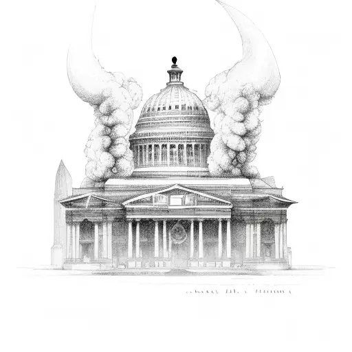 Alexandria Library On Fire