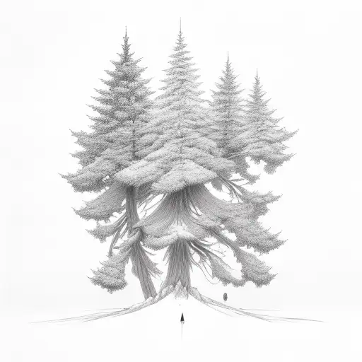 Pine Tree With The Name Oren