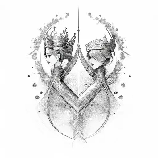 Twin Daughters Queens