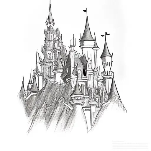 Photorealistic Disney Castle