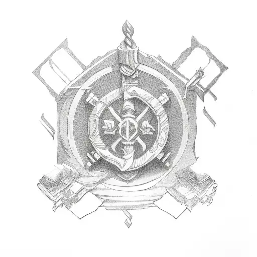 The Word Guerrero With Shading Old English Style