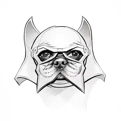 Dog In Batman Costume