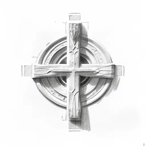 Stone Christian Cross