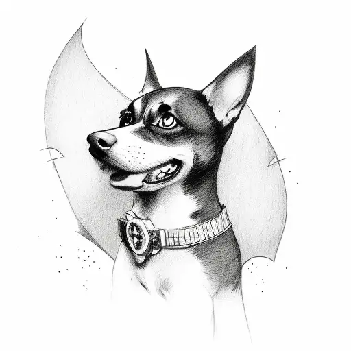 Dog In Batman Costume