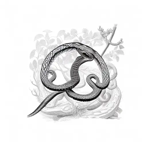 Snake Laurel Wreath