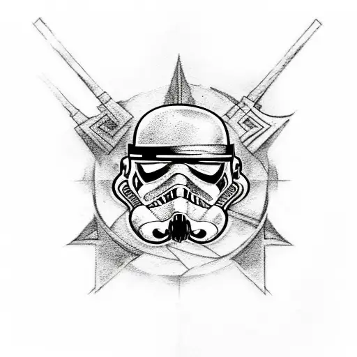 Combine Elements Of Star Wars And Dungeons And Dragons Into A Unique Tattoo Design
