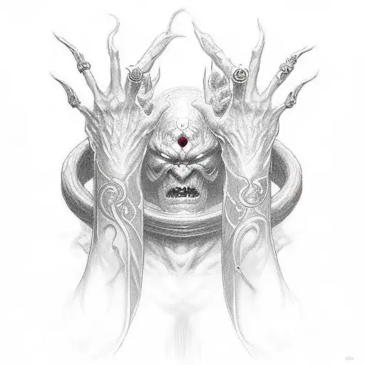 Elden Ring Logo That Has Rigns Going Around The Wrist