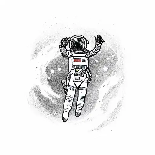 Astronaut Falling From The Space