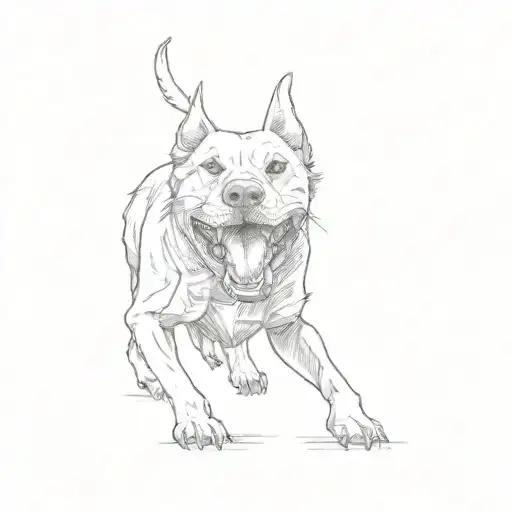 A Dog With Its Mouth Open