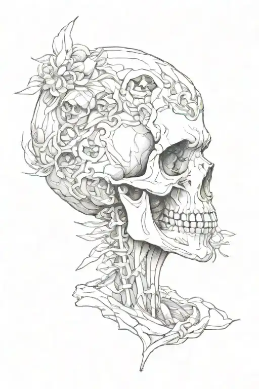 Skull And People