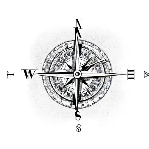 Compass With Clock Combine