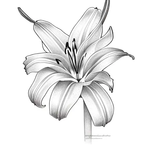 Easter Lily With The Name Beverly