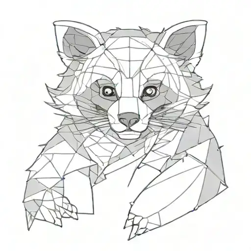 Patchwork Puppet Of A Red Panda