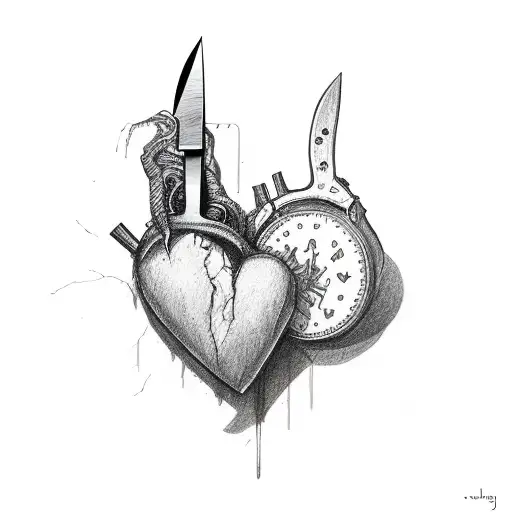 Broken Heart And A Knife Inside