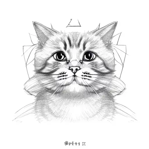 Child's Drawing Of A Cat