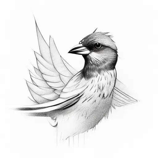 Finix Bird With Reprsenting The Time And Fearless