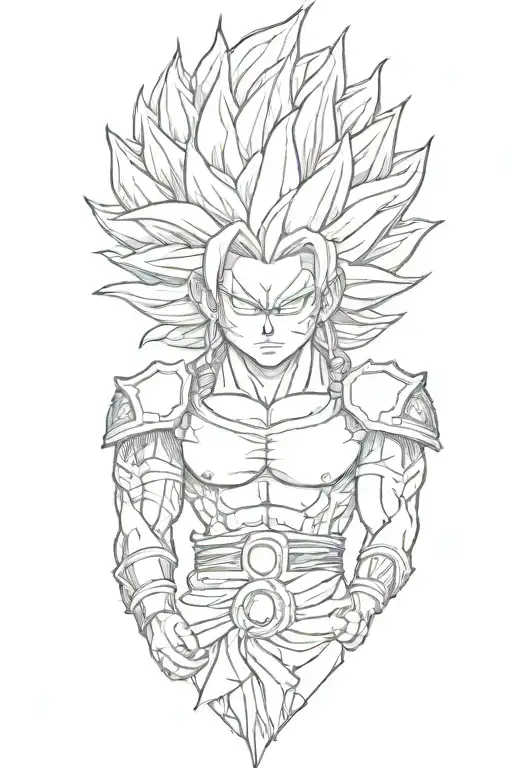 Super Saiyan With Indian Headress