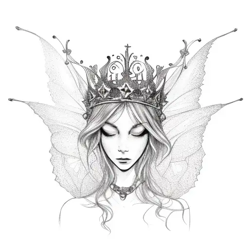 Fae Crown On Butterfly