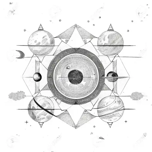 Planets And Stars With A Virgo Constellation